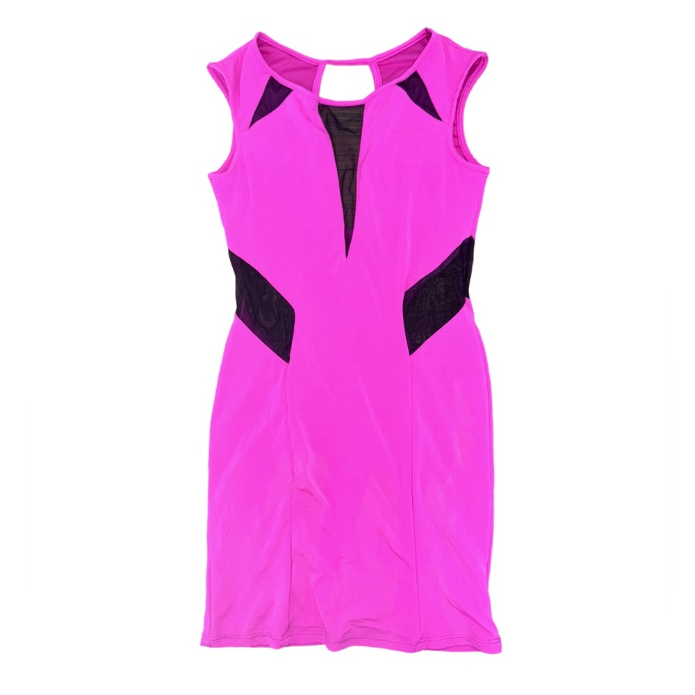 Arden B Pink Backless Cut Out Mini Dress